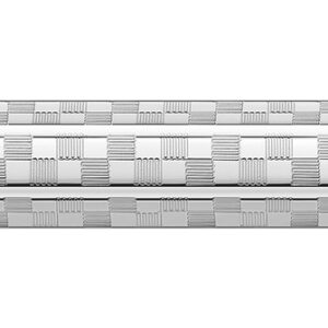 Kugelschreiber Ecridor™ Damier Silbergrau