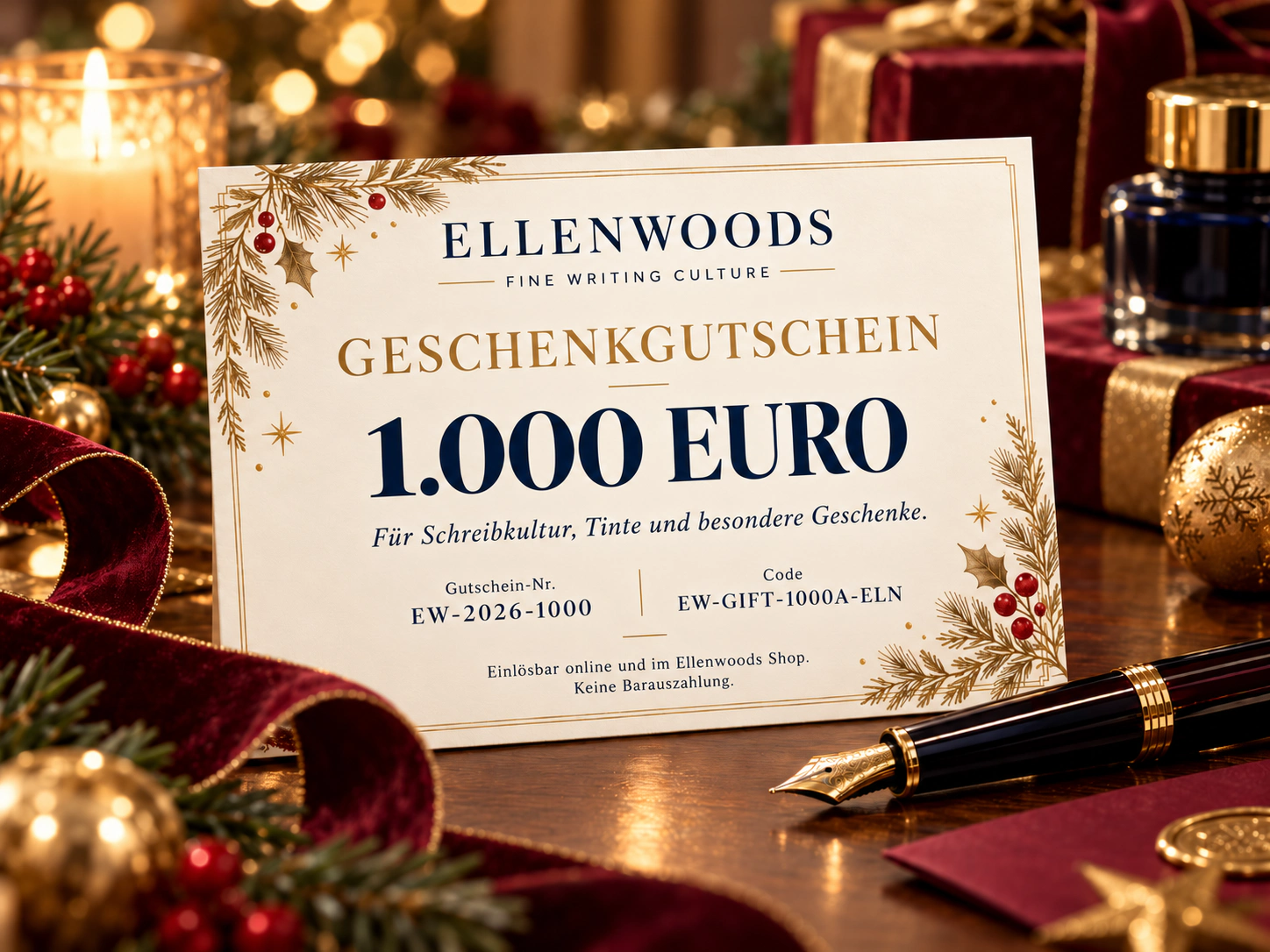 Ellenwoods Geschenkgutschein 1000 Euro
