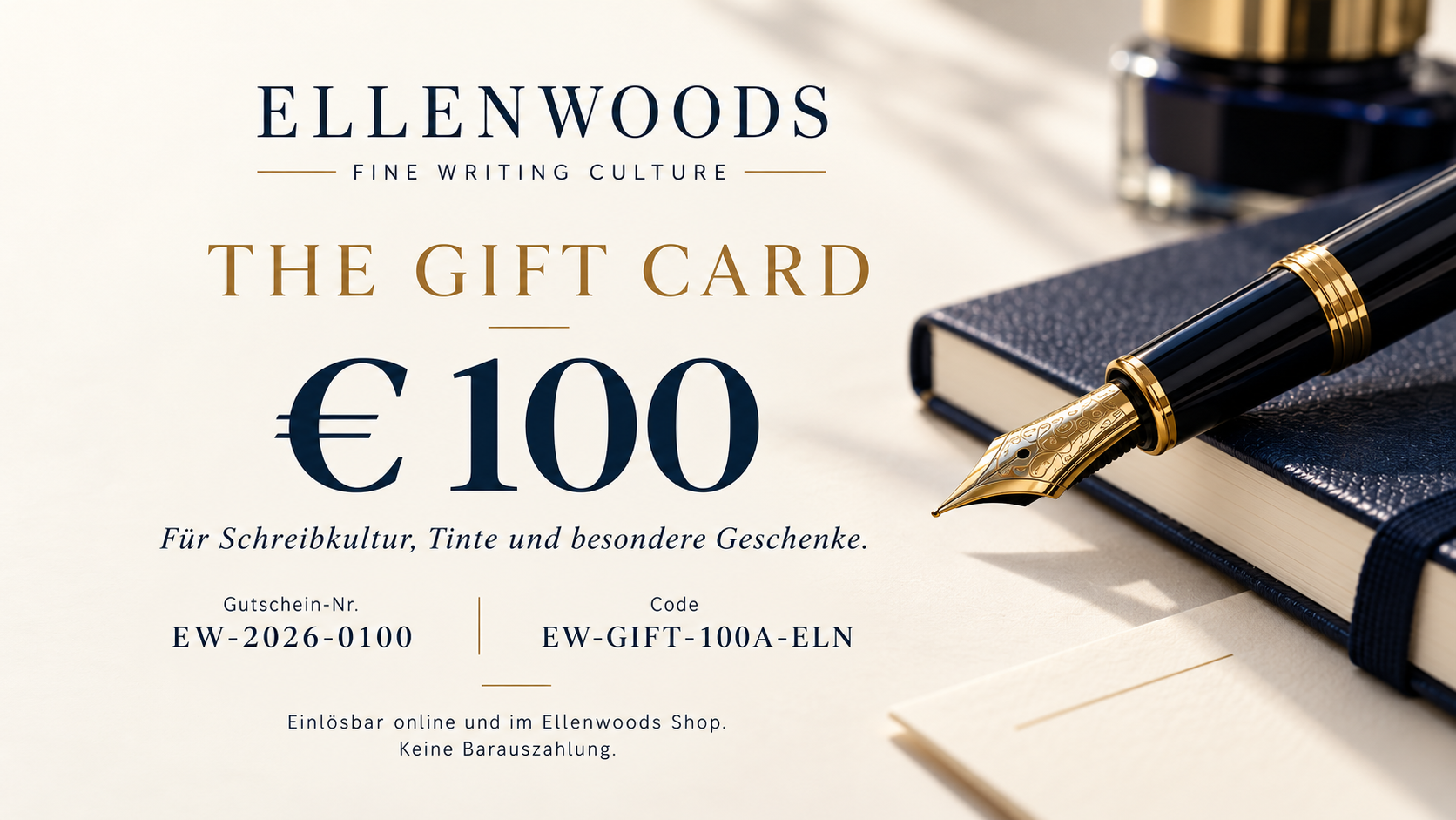 Ellenwoods Geschenkgutschein 100 Euro