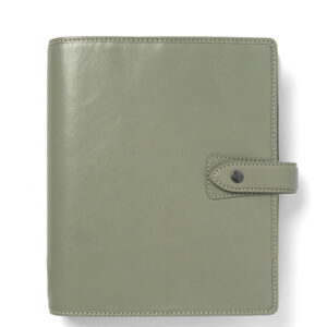 Filofax Malden A5 Organiser aus Leder in Vetiver – Vorderansicht