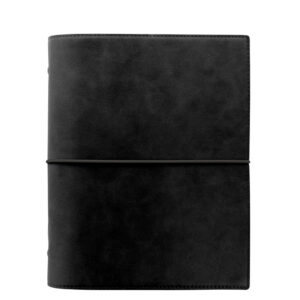Filofax Domino Soft A5 Organiser in Schwarz – Vorderansicht