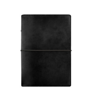 Filofax Domino Soft Personal Organiser in Schwarz – Vorderansicht