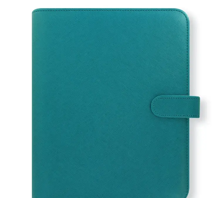 Filofax Saffiano A5 Organiser Aquamarine – Frontansicht