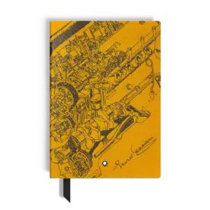 Montblanc Kleines Notizbuch aus Grain Leder – Red Oak
