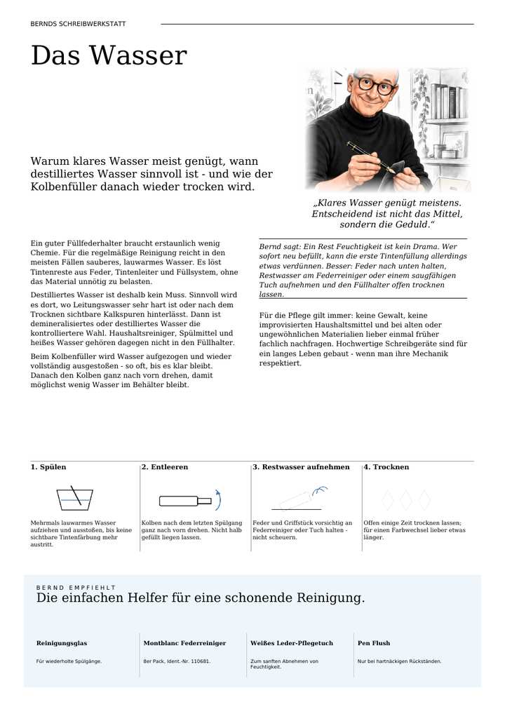 Bernds Schreibwerkstatt – Das Wasser