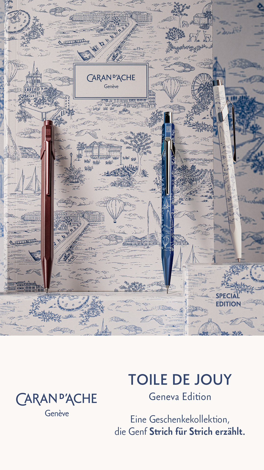 Caran d’Ache Toile de Jouy Geneva Edition 2026 bei Ellenwoods