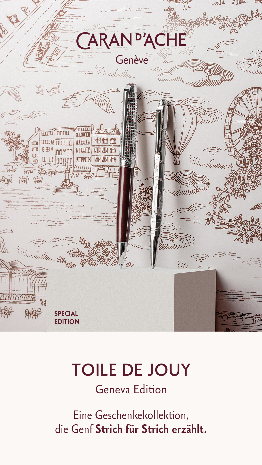 Caran d’Ache Léman Toile de Jouy Kugelschreiber