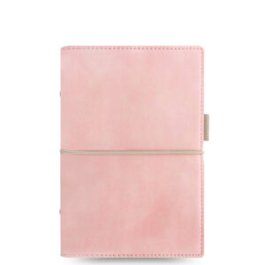 Filofax Domino Soft Personal Organiser in Pale Pink – Vorderansicht