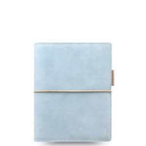 Filofax Domino Soft Pocket Organiser in Pale Blue – Vorderansicht
