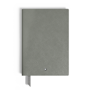 Montblanc Mittelgroßes Notizbuch aus Sartorial Leder Warmes Grau liniert MB134753