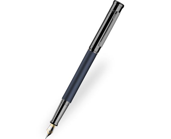 Otto Hutt design04 Füllfederhalter Blau Ruthenium Matt – Feder M
