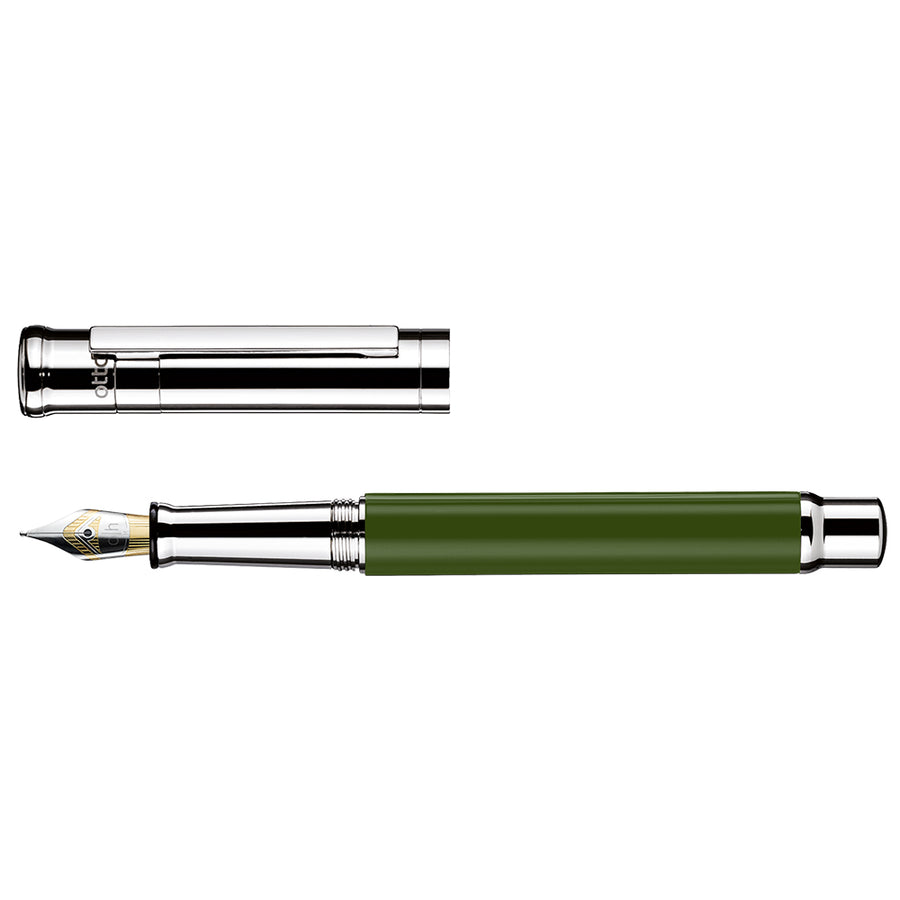 Otto Hutt design04 Füllfederhalter Olive Platin Glanz – Feder M