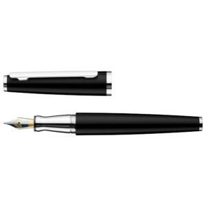 Otto Hutt design06 Füllfederhalter Schwarz Platin Glanz M